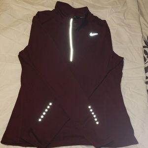 Womens Nike dri-fit 1/4 zip long sleeve